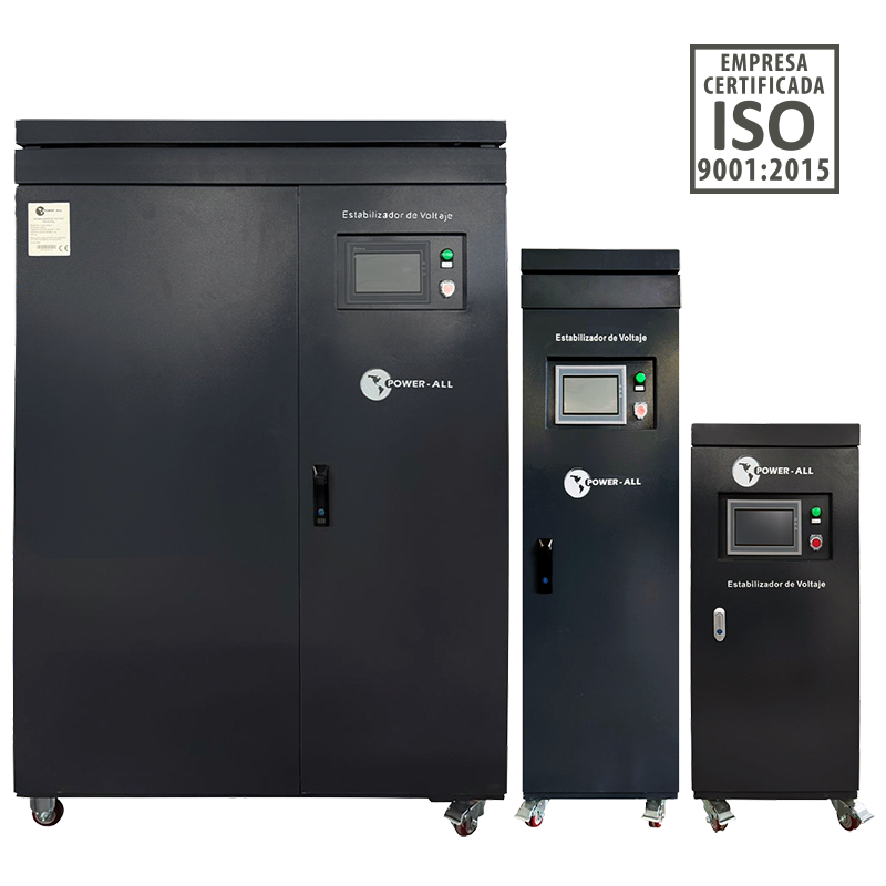 ESTABILIZADOR DE VOLTAJE INDUSTRIAL PA ISS 200 a 500 KVA - PA EIS 180 a 1155 KVA - PA ISC 30 a 150KVA
